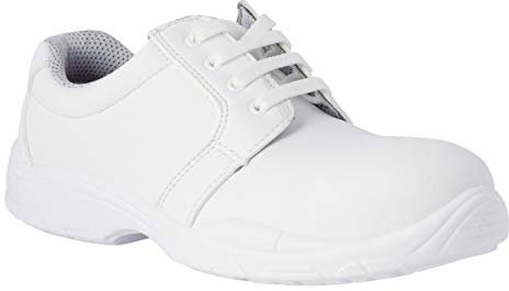 REPOSA Work - Zapatos de Trabajo Hombre y Mujer con Puntera de Seguridad, Zapatos Sanitarios Mujer Cerrados con Cordones, Zapatos Sanitarios y Cocina Cómodos, Antideslizantes, Antishock, Antiestáticos