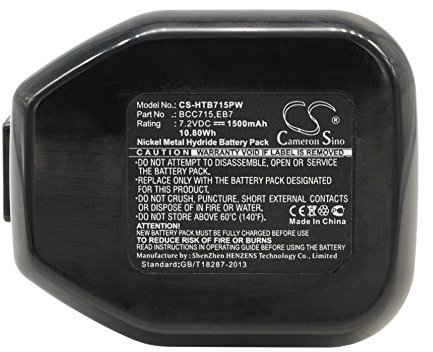 Replacement Battery for HITACHI NR90GC DN10DSA DN10DTA DN10DVA DN6DM DN7DT DN7DV DS10DSA DS10DTB DS10DVB DS6DV DS7DV EB714S NR90 NR90 Nail Gun NR90GC Nail Gun