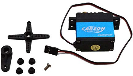 Carson Servo CS-17 Waterproof JR-Stecker, Modellbau, Zubehör für RC Fahrzeug ferngesteuertes Auto, 500502048, Blau