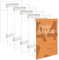 Kurtzy Expositor A4 Adhesivo (Pack de 6) Soporte Universal de Pared - Soporte Cartel Resistente a Quebrarse y Arañazos - Marco Acrílico Transparente - Oficina, Tienda, Restaurante – Sin Taladrar