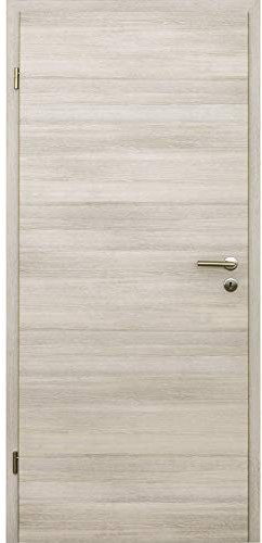 HORI® Zimmertür Komplettset mit Zarge und Türdrücker I Innentür CPL Lärche Hell I Höhe 198,5 cm I Anschlag, Breite und Wandstärke wählbar I DIN links I 1985 x 860 x 300 mm