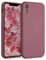 kwmobile Hülle kompatibel mit Apple iPhone XR Hülle - gummierte TPU Silikon Handyhülle - Schutzhülle für kabelloses Laden - Case in Dark Rose