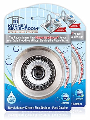 SinkShroom Sink Strainer Basket, Stainless Steel, 2-Pack