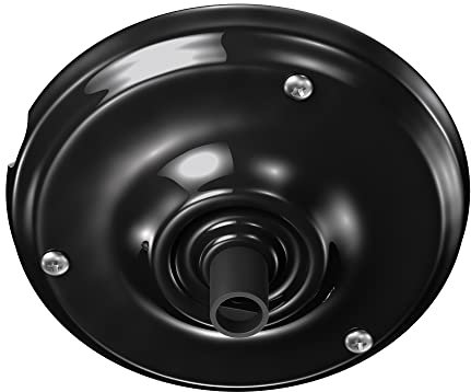 ledscom.de Baldachin, Porzellan, schwarz, 105mm Ø