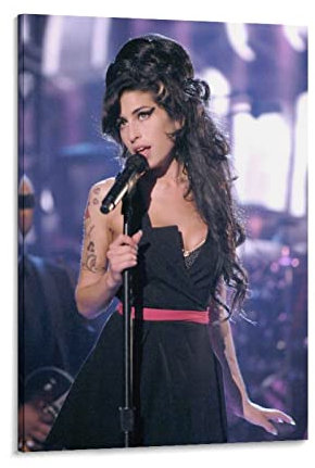 DSGDSF Amy Winehouse auf Bühne Leinwand, Kunst, Poster und Wandkunst, Bilddruck, modernes Familien-Schlafzimmer, 30 x 45 cm