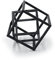 DreamsEden Kleine geometrische Skulptur, Metallwürfel, dekorative Ornamente, Moderne Heimdekoration, Akzent
