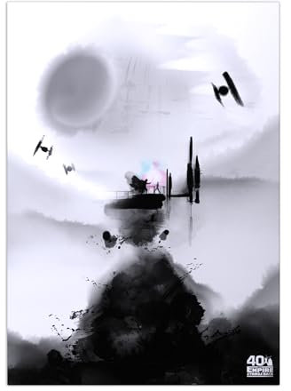 Displate Offiziell Star Wars MetallPoster Magnetische Befestigung Inklusive Lizenziert Bilder Hochwertiges Poster- Empire Poster Gr��e - 45 cm x 32 cm