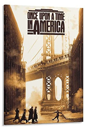 Classic Movie Poster Once Upon A Time in America Poster Poster Dekorative Gemälde Leinwand Wandkunst Wohnzimmer Poster Schlafzimmer Gemälde 30,5 x 45,7 cm (30,5 x 45,7 cm)