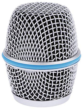 Beta 87A Tête de micro en maille d'acier Bleu