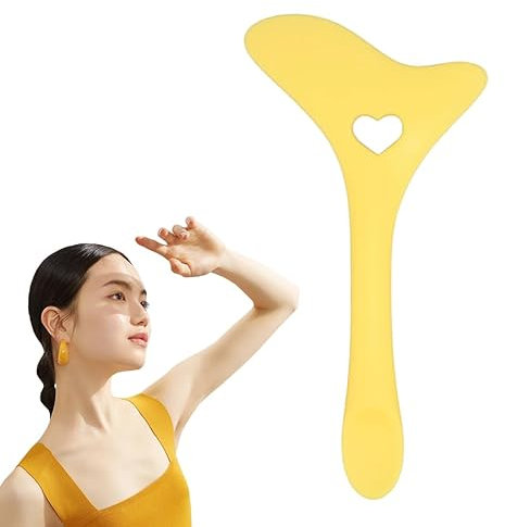 Stencil per Eyeliner Punte per Ali,Stencil Eyeliner Occhi Silicone,Aiuto per Eyeliner Strumento per Trucco Occhi in Riutilizzabile,per Trucco Occhi Rapido,per Principianti e Professionisti(Giallo)