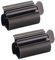 Toothpaste Squeezer 2 Pack - Metal Tube Squeezer Stainless Steel Tube Wringer UDQYQ Toothpaste seat Holder Stand (Matte Black)