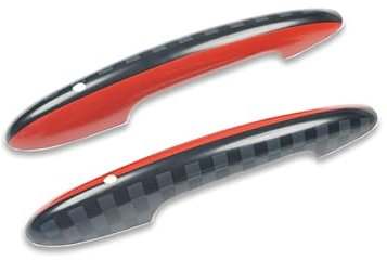 uvcany MINI F56 F57 Union Jack Door Handle Covers, Door Handle Trim for Mini Cooper One/S/JCW F56 Hatchback F57 Convertible(JCW, with Keyless Entry and Light)