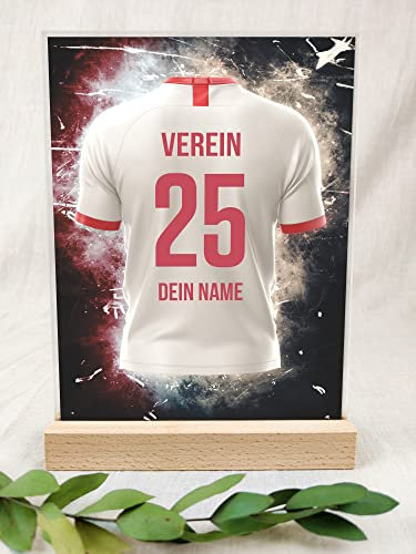 Leipzig Fanartikel Acryltafel - Personalisiertes Geschenk, Fußball, Fussball Geschenke Jungen, Fussball, Fanartikel, Fanartikel Kinder, Fan Geschenke, Leipzig Trikot für Leipzig-Fans