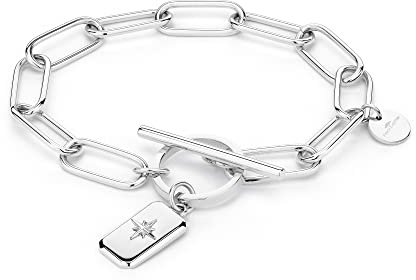 Fynch-Hatton Armband mit Knebelverschluss und Anhänger aus Edelstahl
