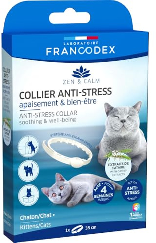 Francodex - Collier Anti-Stress apaisement et Bien-être pour Chatons et Chats