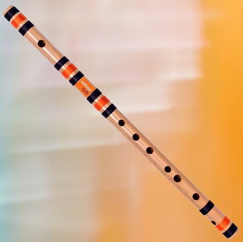 HARIPRASAD Flutes Instrument de musique Bansuri professionnel C# Sharp Medium Droitier Taille 45,7 cm pour débutants