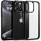 Supdeal Shockproof Clear Case for iPhone 15 Pro, [Not Yellowing] [10FT Military Drop Protection] Hard Clear Back Silicone Edge Four Corner Airbags Drop Protection Phone Cover, 6.1 inch, Black