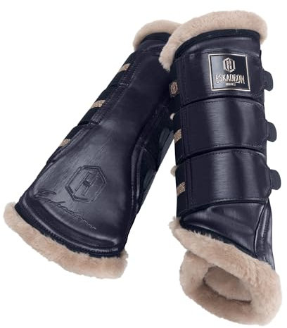 Eskadron Gamaschen Heritage Glamslate Fauxfux, Größe:M, Farbe:Navy