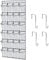 YWKJDDM Over the Door Shoe Storage, 24 Mesh Pockets Storage Hanger with 4 Hooks, Over The Door Organiser Hanging Shoe Rack for Wardrobe Bathroom