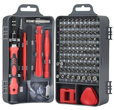 Set di cacciaviti di precisione, punte per trapano, kit di riparazione magnetico 115 in 1 per orologi, PS4, giocattoli, iPhone, laptop, console di gioco, occhiali, modding e progetti fai da te