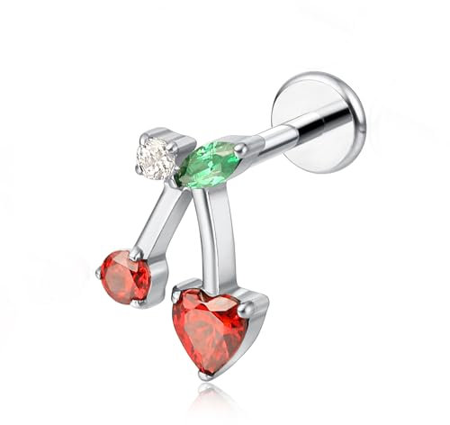 limerencia 18G Tragus Piercing, Medizinische Titan Lippenpiercing Hypoallergen Helix Piercing ohr, Labret Stecker mit 6mm 8mm 10mm Stäbe für Bauchnabel Zunge Augenbraue Lippe Septum Nase