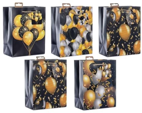 Laro Medium Geschenktüten 10-100 Stk Medium, Anzahl:40, Muster Tüten:Medium Glitter