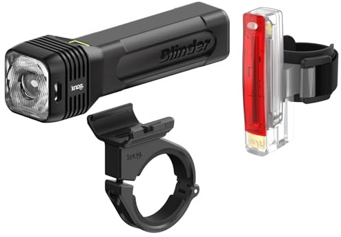 Knog Blinder 500 + Plus Twinpack, StVZO, Schwarz 500/20 Lumen, 13365KN