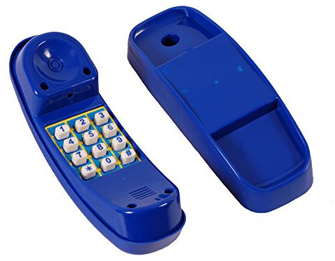 Children's Toy Play Telephone with bell like ringing sound. Ideal for Climbing Frames outdoor Play equipment BLUE