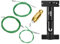 BESNIN Bike Cable Routing Tool Internal Cable Routing Kit Bike Frame Cable Guide for DI2 Tube/Inner Cable/Brake Tube Cable Routing (Gold Internal Cable Routing kit and Black Cutter Hose)