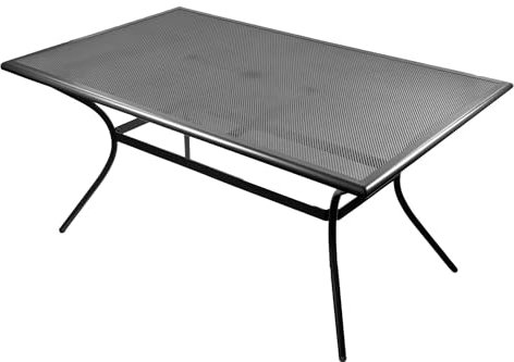 Kynast Garden Streckmetall Gartentisch 150 x 90 cm Metalltisch Esstisch anthrazit