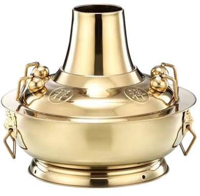 Fondue chinoise, pot au feu chinois au charbon de, Marmite en cuivre au charbon de bois, ustensiles de cuisine, soupe au gaz naturel chinois disponible, marmite d'extérieur traditionnelle au charbon d