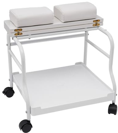 Bath Fuß Spezialwerkzeugwagen Kosmetikerwagen Trolley Rolling Salon Tray Cart Height Adjustable mit 4 Universalrädern für Fußbäder Pediküre