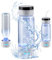 VEVOR Generador de Botella de Agua de Hidrógeno, 380 ml de Capacidad Fabricante de Agua de Hidrógeno Portátil, Máquina Ionizadora de Agua Rica en Hidrógeno con Tecnología con Tubo de Inhalación Nasal