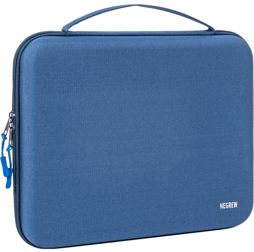 11.6 Inch Hard Laptop Sleeve Carrying Case, Water-Resistant Computer Case Compatible with 11.6 MacBook iPad Acer HP DELL Asus with Handle, Protective Tablet Sleeve with Accessory Pocket