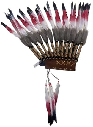 Harilla Chief Indian Hut Stirnband für die Karnevalsfestival des Karnevals von Mardi Gras, Style B