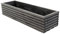 BOGATECO Jardinera de madera, maceta para plantas, maceta para hierbas para el hogar, jardín, balcón, terraza, maceta con inserto de plástico, impregnada (gris oscuro, 64 x 20 x 14,5 cm)