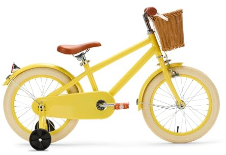 Generation Retro 16 Zoll Gelb – Kinderfahrrad mit Korb