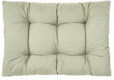 PFM HOME Palettenkissen 120 x 80 cm Outdoor-Kissen für Palettensofa Palettenmöbel Europaletten - Sitzkissen Paletten-Auflagen Gesteppt - Olivgrün