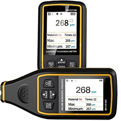 Calibro di spessore del rivestimento for auto SW-6310A 0.1um/0-1700 FE/NFE Tester di spessore del film di vernice Strumenti di verniciatura for micrometri di rivestimento(SW-6310B)