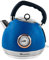 Bargain Shack Cordless Electric Kettle with Pull Off Lid Rapid Boil Ideal for Kitchen caravan, camping, 360° swivel base Perfect Pour Spout, 1.8L (Blue, Kettle - 1.8L)
