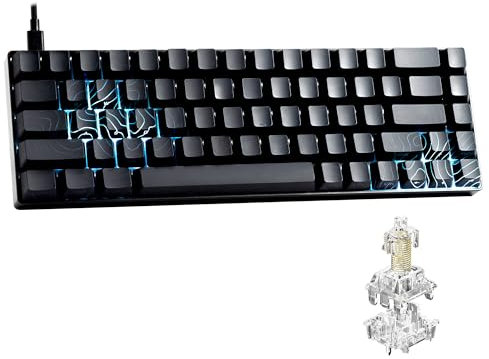 XVX HE68 Max Rapid Trigger Keyboard 60% Percent,Hall Effect Keyboard with Gateron Magnetic Jade Max Switch,CNC Aluminum Frame Custom Mechanical Key Board for PC/Laptop/Xbox/PS4/PS5, Black Phantom