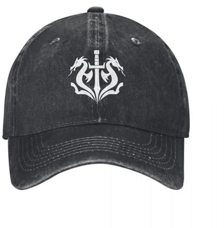 Retro Kombat Mortal Black Dragon Baseballmützen Unisex-Stil Distressed Washed Snapback Cap Outdoor-Aktivitäten Caps Hut