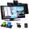 LAMTTO Écran CarPlay Voiture sans Fil 10,25 Pouces Autoradio Android Auto Stéréo Car Play avec Dashcam Avant 2,5K Caméra Arrière 1080P avec Navigation Bluetooth FM AUX Enregistrement Loop 64GB TF