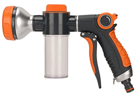 KooingTech Düngerbrause, Schaumsprüher Gartenschlauch, Mit 8 Moden | Garten Bewässerung Schaumspritzer, Hochdruck Multifunktionale Wassersprühmaschine, Für Bewässerungsgeräte Gartenbedarf