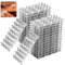 30 placas galvanizadas de 2 x 4 pulgadas, placas de acero con puntas con clavos de 8 mm, soporte de metal fuerte para conectores de techo y madera