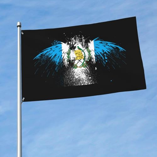 Premium Parade Flag Guatemala Mittelamerika Falke Banner Fahne Diverse Premium Flagge Für Halloween, Balkon, Bauernhof, 3X5 Ft