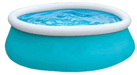 Runder, aufblasbarer Swimmingpool for Garten und Hinterhof, PVC-Material, verschleißfest, kältebeständig