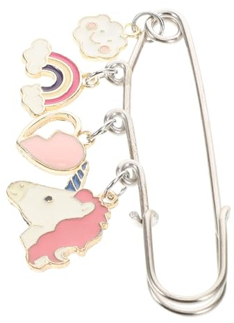 Gatuida Broche Épingle aux Mariages en Alliage de Zinc avec Pendentif Cœur, Design Cartoon Mignon, Fixation Rapide et Anniversaires Usage Polyvalent pour Vêtements Féminins