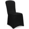 Deuba® Stuhlhussen 2er Set Schwarz Stretch Dehnbar 30°C Waschbar Hochzeit Stuhlbezug Hussen für Stühle Bezug Überzug Esszimmerstühle ohne Armlehnen