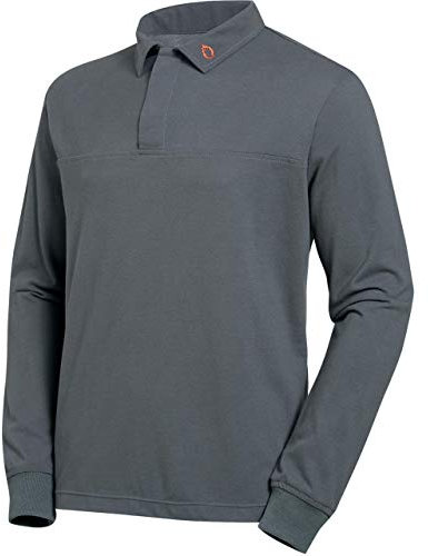 Uvex FR Herren-Arbeitshemd - Graue Männer-Langarmshirt - Aus Material geeignet für Flammenschutz L